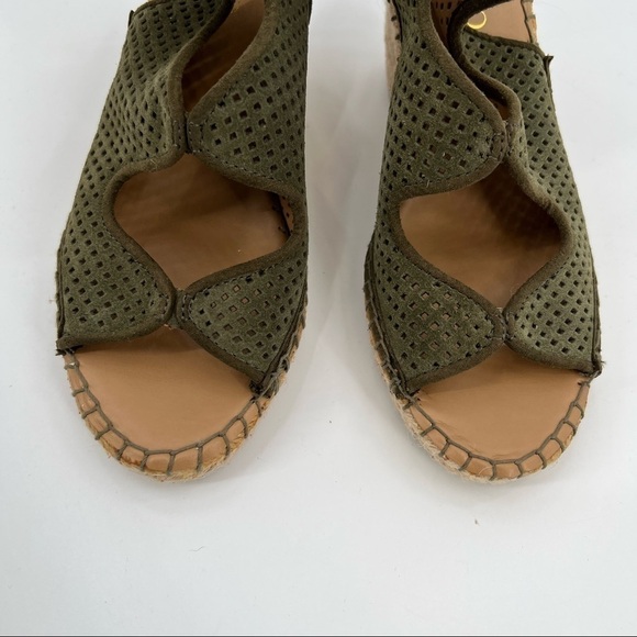 FRANCO Sarto Nash wedge leather lace up sandals size 6.5 - Picture 5 of 8